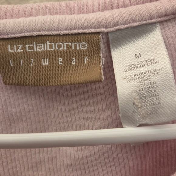 Liz Claiborne Lizwear Pink Long Sleeve Blouse - Medium - Picture 7 of 7